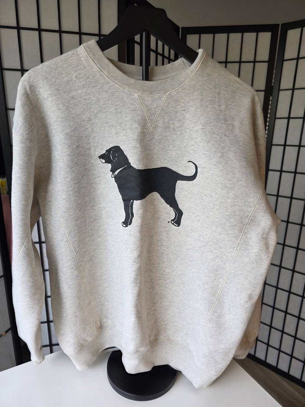Black Dog Women's Oatmeal Gray Sweatshirt ~ Size Medium - Picture 6 of 9